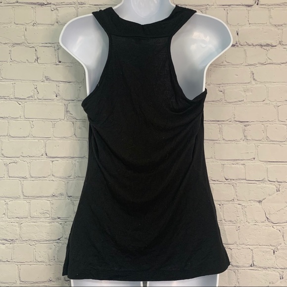 Black Cowl Neck Sleeveless Blouse Large - Picture 4 of 6